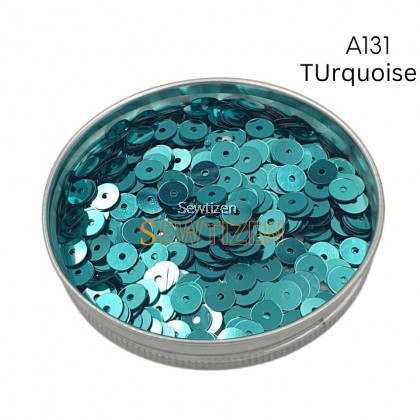 (5gm) 6mm Flat Round Shape Sequin Pailettes (Multicolor) Fashion Accessories Sewing DIY Craft