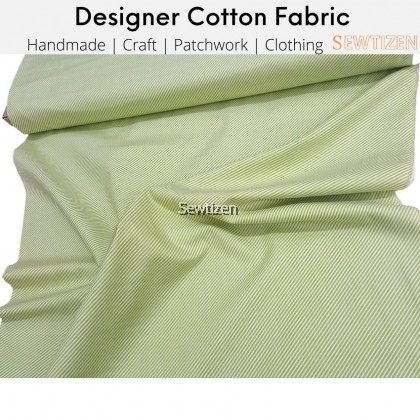 100% Medium Weight Woven Cotton Fabric Stripe Design